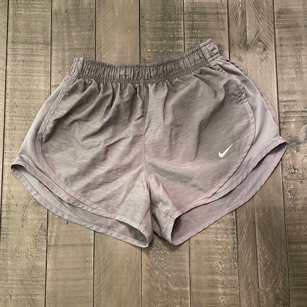 Womens Nike dri fit gray shorts